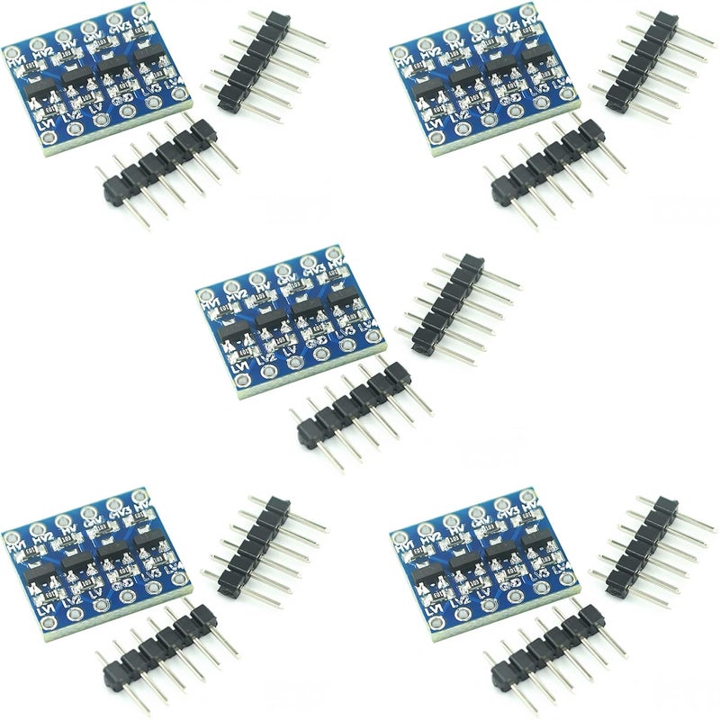 DIYables وحدة محول مستوى 4 قنوات IIC I2C، محول من 5 فولت إلى 3.3 فولت ثنائي الاتجاه للاردوينو، Raspberry Pi، ESP8266، ESP32 - Image 1